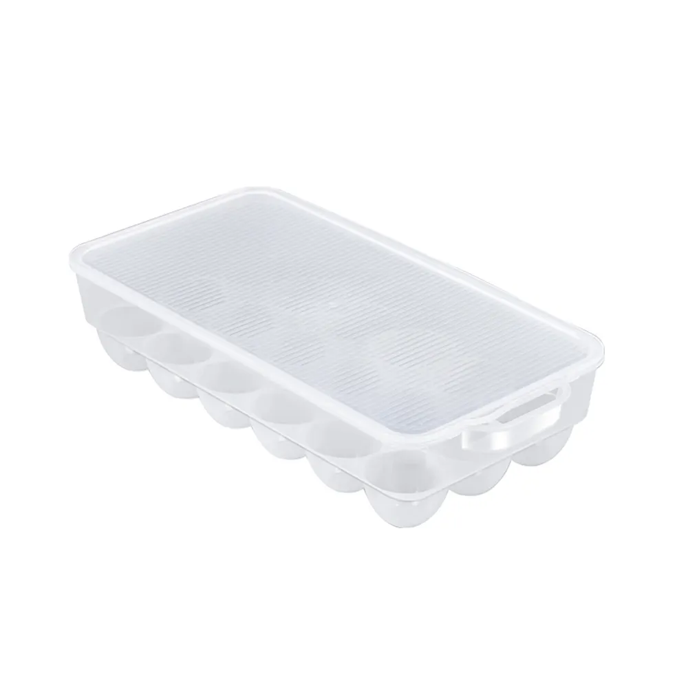 Scatola portauova impilabile in plastica portauova riutilizzabile con coperchio scatola portauova frigorifero