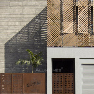 प्राचीन अनुकूलित रंग लेपित एल्यूमीनियम मिश्र धातु स्क्रीन विभाजन पैनल सजावटी लेजर कट धातु बाड़ लगाना विला - Product Image 3