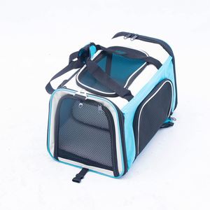 Bolsa de Viaje para Mascotas, Perros y Gatos, con Diseño de Rayas, Transpirable, de Malla, Gran Capacidad, para Interiores y Exteriores - Product Image 2