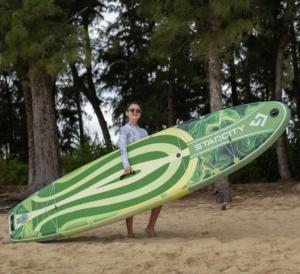 ขายส่ง SUP แบบดรอปชิปปิ้ง บอร์ดยืนพายลมแบบพองลม ขนาด 11'6''*34''*6''  แบบดรอปสติทช์  กระดานโต้คลื่นแบบนิ่ม รุ่น SC03 แบบพองลม - Product Image 1