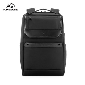Kingsons Business <b>Backpack</b> For Men 20-35L <b>Waterproof</b> Ultralight Laptop Bag Solid Color <b>Black</b> Travel <b>Backpack</b> - Product Image 1