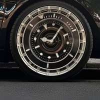 Nouvelles jantes de luxe forgées en aluminium pour la course, 20-24 pouces, avec enjoliveur central flottant personnalisé style cadran d'horloge, ajustement universel pour Rolls Royce Phantom