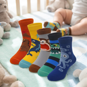 5 Pares de Calcetines de Dibujos Animados para Niños, Calcetines de Tobillo con Diseño Jacquard para Niños y Niñas - Product Image 3