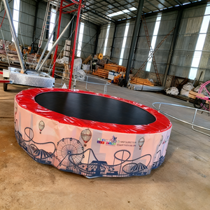 Neues Design Indoor-Outdoor-Vergnügungsgerät Bewegliches <span class=keywords><strong>Bungee</strong></span>-Trampolin Mobiler Anhänger für Vier Personen PP Umweltfreundlich Hochwertig - Product Image 3