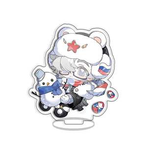 Support en acrylique mini QR avec impression numérique anime HD, design créatif, logo personnalisé DIY, artisanat en plastique à effet d'impression numérique anime - Product Image 2