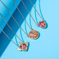 Accesorios de joyería de moda lindo colgante de varita mágica SAKURA Card Captor Sailor Moon Collar para niñas