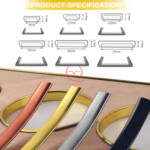 <span class=keywords><strong>Bande</strong></span> de garniture décorative en PVC en forme de U, chromée, dorée et argentée, pour canapé, en gros, <span class=keywords><strong>3M</strong></span> - Product Image 4