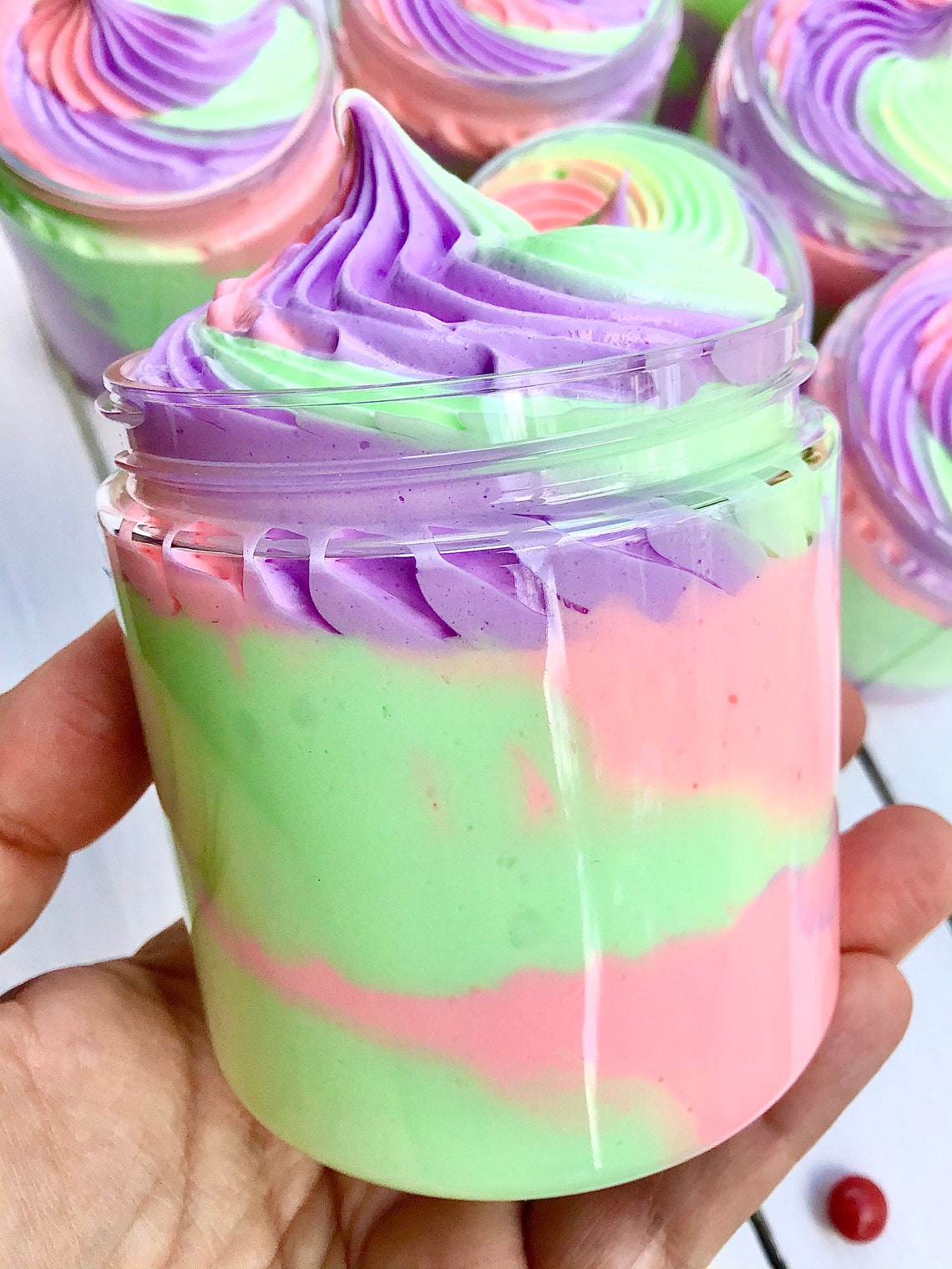 Whipped Moisturising Soap Tower Soap Fluff, 5 Soap Pots  Vegan Friendly Beauty Gift Softer Skin Shower Whip with private label