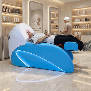 Cama de lavado de cabello totalmente automática, silla de lavado de cabello con masaje corporal completo para uso en salones, máquina de limpieza capilar - Product Image 1