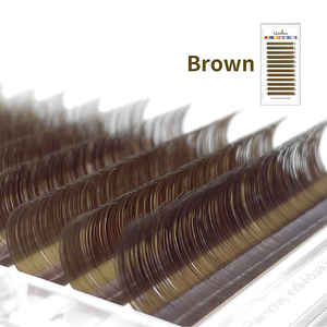 Extensions de <span class=keywords><strong>cils</strong></span> individuels en vison couleur marron <span class=keywords><strong>bordeaux</strong></span> moka caramel sarcelle - Product Image 1