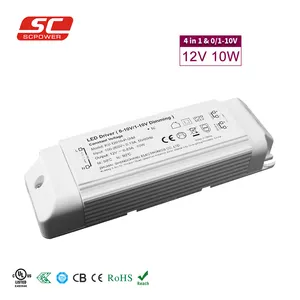 SC 电源 0-10V 0-100% 的调光 12V 24V 36V 48V 10w 塑料 LED 驱动器 CV