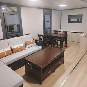 Maison conteneur extensible écologique de 20 à 40 pieds - Villa de luxe préfabriquée, maison mobile portable avec cuisinière <span class=keywords><strong>Happy</strong></span> Home - Product Image 6