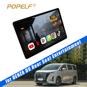 Bulk 13.3" Rear Seat Cinema Screen Android 13.0 8Core FHD Touch Monitor <b>USB</b> WiFi BT Dual Speakers AUX and FM Car TV for Denza D9 - Product Image 1