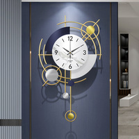 Yunchuang Europese Stijl Handgemaakte Ijzeren Wandklok Metalen Muur Decor Klok Voor Woonkamer
