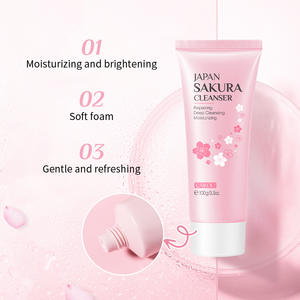 Limpiador Facial LAIKOU Japan <span class=keywords><strong>Sakura</strong></span>, Marca Privada, Limpiador Facial Rosa, Limpieza Profunda, Vegano - Product Image 5