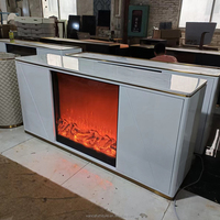 Meilleures ventes : Meubles TV avec plateau en marbre, meubles TV avec cheminée électrique pour salon et ensemble de tables basses - Fabrication