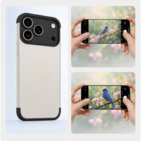 Funda Protectora para Teléfono con Sensación de Teléfono Desnudo para iPhone 14 15 16 17 Pro Max, Carcasa de Lujo con Sensación de Teléfono Desnudo y Antiamarilleo