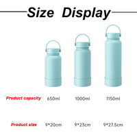 Bouteille isotherme ZP OEM grande capacité pour voyage et sport, avec logo personnalisé