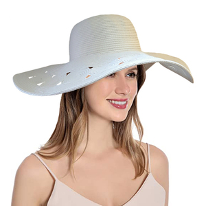 Sombreros de Paja para Mujer HJH79, Estilo Europeo y Americano, Primavera Verano, Flor Grande, <span class=keywords><strong>Plegable</strong></span>, Protección Solar, Playa, Casual, Panamá - Product Image 1