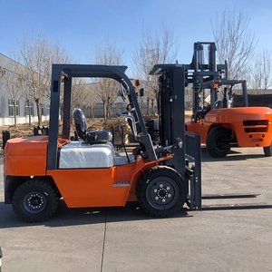 Chinese Four Wheel 3 Ton Diesel Forklift EPA <b>Engine</b> Fork <b>Lift</b> Three Stage Mast All-Terrain Mini Small off Road Forklifts - Product Image 5
