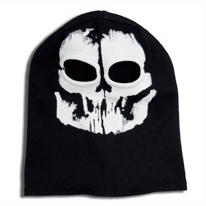 Cagoule tactique Cool Ghost Skull à double ouverture pour les yeux, couvre-tête intégral, respirante et coupe-vent, pour moto, snowboard et fêtes - Product Image 2