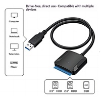 Câble adaptateur USB 3.0 vers SATA pour disques SSD, disques durs mécaniques de 35 pouces, disques durs SATA pour ordinateurs portables de 3,5 pouces