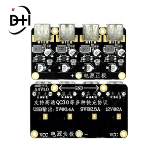 USB QC3.0 USB DC-DC บัคคอนเวอร์เตอร์โมดูลชาร์จแบบสเต็ปดาวน์ 12V 24V สำหรับแผงวงจรชาร์จเร็ว - Product Image 5