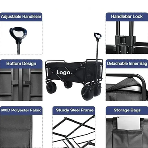 Special Hot Selling storage <b>folding</b> <b>cart</b> four wheel camping <b>folding</b> <b>cart</b> <b>trolley</b> wagon - Product Image 4