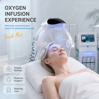 Appareil facial professionnel à hydrogène oxygéné avec atomisation nano, 8 sondes opérationnelles pour éliminer les points noirs et nettoyer les pores
