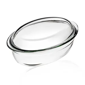 玻璃砂锅碗玻璃盘砂锅玻璃椭圆形砂锅