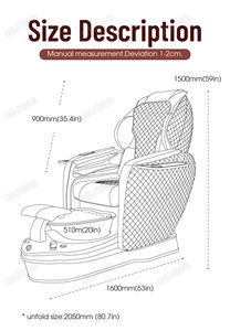 Lüks Modern Salon mobilya elektrikli ayak banyo sandalyesi Spa ayak masaj koltuğu güzellik salonu ayak yıkama koltuğu - Product Image 6