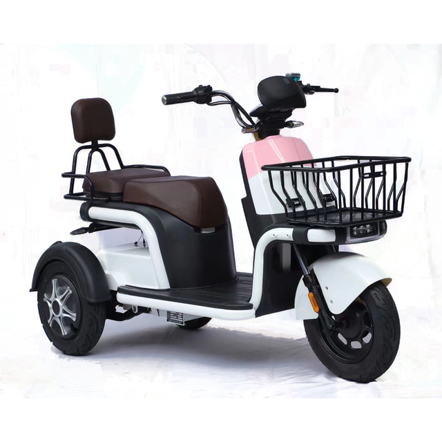 High Quality Open-Body Electric Tricycle with 3 Big Wheels Small Mobility Scooter for Adults for Family Use