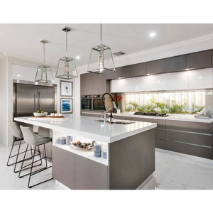 索菲亚漆面模块化厨房柜，带内置储藏柜，免费设计，德国制造MDF大理石台面水槽 - Product Image 5