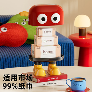 Elegante Dispensador de Papel Tisú de Patas Altas con Muelle de Elevación, para Sala de Estar, Escritorio, Almacenamiento Creativo, Impermeable y Conveniente - Product Image 3