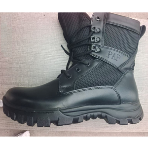 DSF74 PAP Leather Tactical <b>Boots</b> Waterproof Outdoor All Seasons <b>Black</b> Men <b>Work</b> <b>Boot</b> - Product Image 2