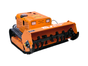 Tondeuse <span class=keywords><strong>à</strong></span> <span class=keywords><strong>gazon</strong></span> robotisée télécommandée tout-terrain pour jardin, avec lames de meuleuse <span class=keywords><strong>à</strong></span> bois et lame de marteau personnalisées - Product Image 3