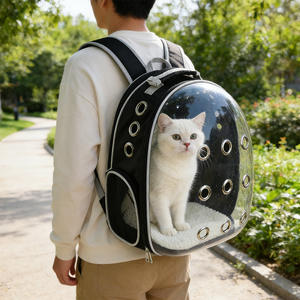 Toptan Şeffaf Balonlu Havalandırmalı Genişletilebilir Kedi ve Köpek Taşıma Çantası - Product Image 2