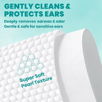 50pcs par baril doux sans irritation biodégradable pour le soin des oreilles des animaux de compagnie lingettes pour les doigts
