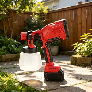 <span class=keywords><strong>Pistolet</strong></span> pulvérisateur électrique sans fil multifonctionnel L&P à batterie lithium sans balais pour la peinture à domicile et en extérieur - Product Image 2
