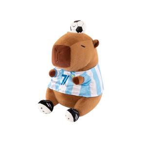 Peluche Super Morbido EZBABY Explosions Football Kapibala, Giocattolo Kawaii a Forma di Capibara Sportivo, Regalo di Compleanno per Bambini, Imbottito in Cotone PP, 7-14 Anni - Product Image 5