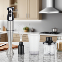 Mini-blender Plus Mixer 4 en 1 Mixeur à main sans fil multifonctionnel 3 pièces jointes Centrifugeuse électrique