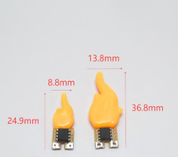 Ampoule LED COB à filament flexible, blanc chaud 1800K, 3V CC, pour lampe à bougie DIY rétro, accessoire pour bureau