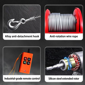 Mini-treuils <span class=keywords><strong>électrique</strong></span>s télécommandés haute vitesse de haute qualité 2000 <span class=keywords><strong>kg</strong></span> 1000 <span class=keywords><strong>kg</strong></span> <span class=keywords><strong>500</strong></span> <span class=keywords><strong>kg</strong></span> - Product Image 4