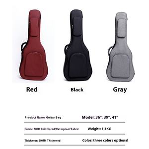 Funda Impermeable para Guitarra Acústica de 36 Pulgadas y 41 Pulgadas, Funda Acolchada de Algodón Grueso para Guitarra Eléctrica, Órgano Electrónico, Funda para Instrumentos de 20 mm - Product Image 4