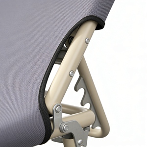 Lit pliant en aluminium robuste, taille XL, lit pliant extra large pour adultes grands et corpulents - Product Image 4