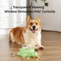Distributeur de nourriture interactif pour animaux de compagnie, jouet de distribution automatique en forme de petite tortue pour chats et chiens
