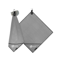Serviette de golf magnétique en microfibre de haute qualité DZ avec clip et poche de nettoyage, super absorbante pour sac de golf et chariot de clubs