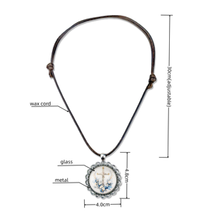 NFC Vòng Cổ thủy tinh kim loại sáp dây RFID Vòng cổ kỳ nghỉ Quà Tặng 1000 + câu RFID Quà Tặng kiểm soát truy cập tag OEM/ODM Vòng cổ thông minh - Product Image 2