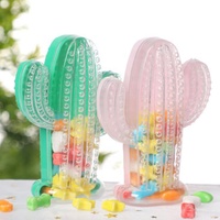 Boîte à bonbons en plastique Cactus de la marque DAMAI, 9*6.5cm, 12 pièces/sac OPP, légère, cadeaux pour fêtes mexicaines, fabriquée en Chine