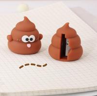 Caca mignon dessin animé étudiant papeterie Portable Mini taille-crayon